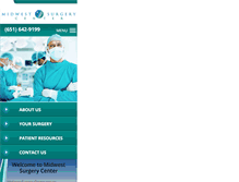 Tablet Screenshot of mwsurgerycenter.com